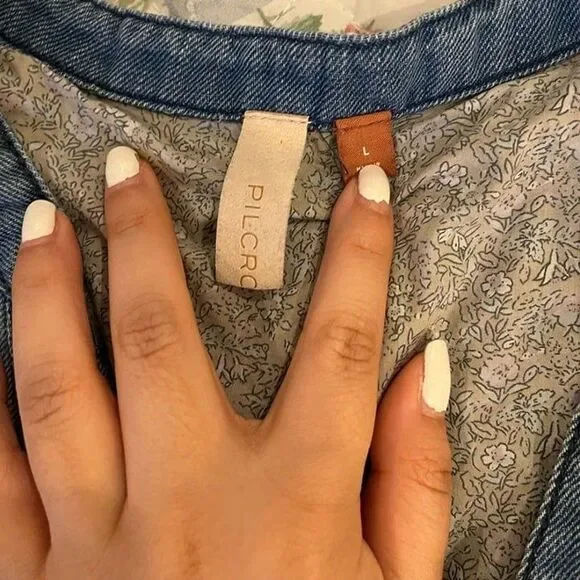 Pilcro Flounced Tunic Dress size Large Anthropologie - Picture 5 of 10